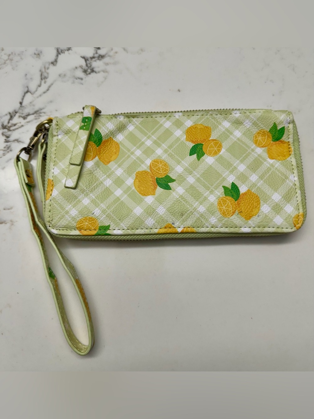 Joy Susan Chloe Lemon Print Wristlet Wallet